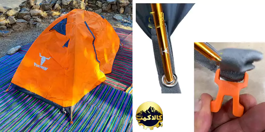 چادر یک نفره کله گاوی T1001B، چادر پکینیو گتر دار، چادر ضد آب