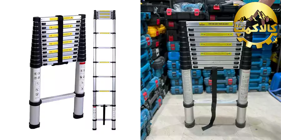 نردبان تلسکوپی یک طرفه با ارتفاع 4.4 متر، نردبان یک طرفه 440 سانتی متری