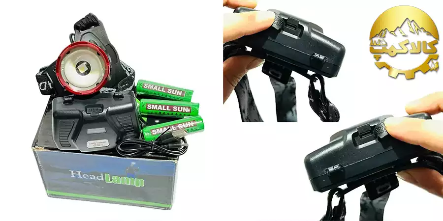 چراغ پیشانی زومدار اسمال سان مدل ZY-T2309 ، چراغ پیشانی اسمال سان مدل ZY-T2309
