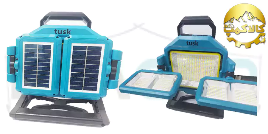 پروژکتور شارژی خورشیدی Tusk-V5000