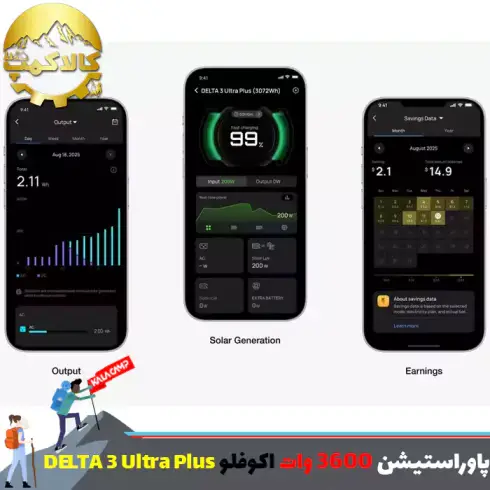 پاور استیشن 3600 وات قابل حمل ECOFLOW مدل DELTA 3 Ultra Plus